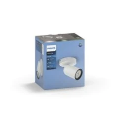 Philips Opbouwspot MyLiving Pongee LED Wit 5.5W -Tuin Buitenwinkel 123 1197