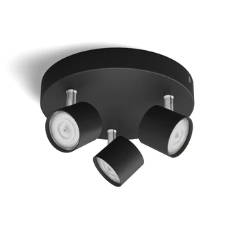 Philips Opbouwspot Star 3-lichts Zwart -Tuin Buitenwinkel 123 1217