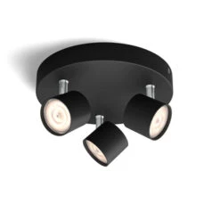 Philips Opbouwspot Star 3-lichts Zwart -Tuin Buitenwinkel 123 1220