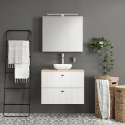 Tiger Spiegelverlichting Ancis Wit 60cm -Tuin Buitenwinkel 123 1225