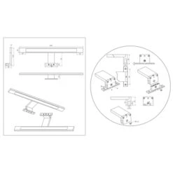 Tiger Spiegelverlichting Ancis Wit 60cm -Tuin Buitenwinkel 123 1231
