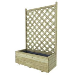 Bloembak Met Dubbele Trellis 90x40 Cm -Tuin Buitenwinkel 123 327
