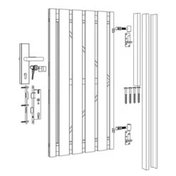 Poortpakket Antraciet Op Metalen Frame -Tuin Buitenwinkel 123 575