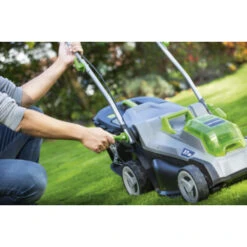 LUX 20V Accu Grasmaaier 37cm Incl. 2 Accu's 4,0Ah + Lader -Tuin Buitenwinkel 123 81