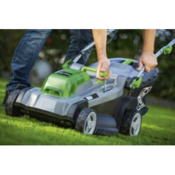 LUX 20V Accu Grasmaaier 37cm Incl. 2 Accu's 4,0Ah + Lader -Tuin Buitenwinkel 123 87